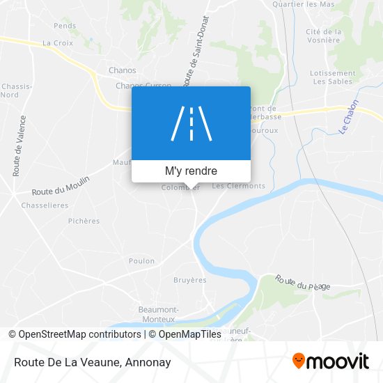 Route De La Veaune plan