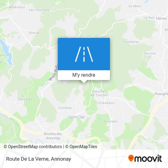 Route De La Verne plan