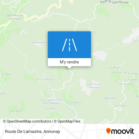 Route De Lamastre plan