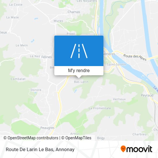Route De Larin Le Bas plan