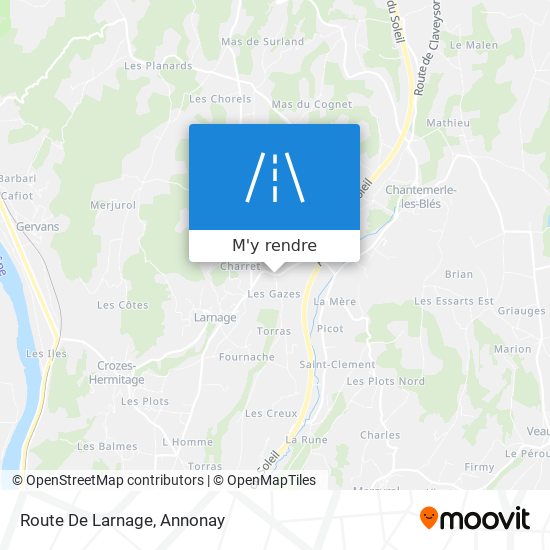 Route De Larnage plan