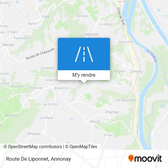 Route De Liponnet plan