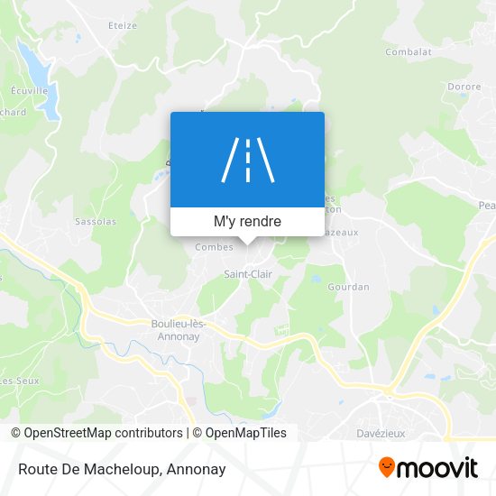 Route De Macheloup plan