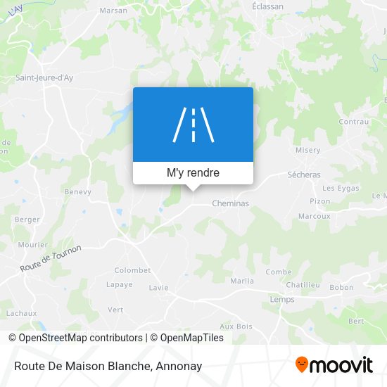 Route De Maison Blanche plan