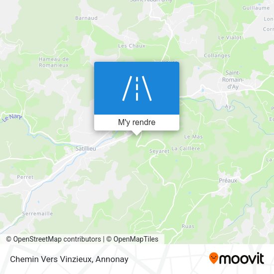 Chemin Vers Vinzieux plan