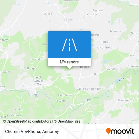 Chemin Via-Rhona plan