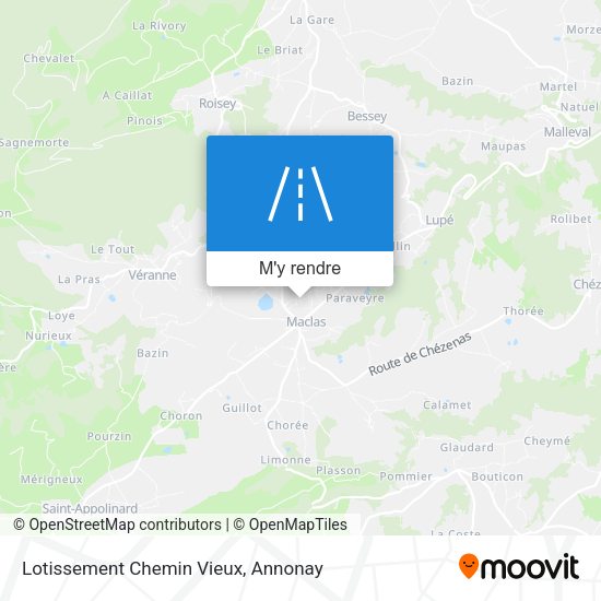 Lotissement Chemin Vieux plan