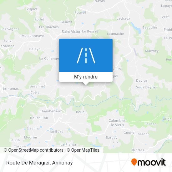 Route De Maragier plan