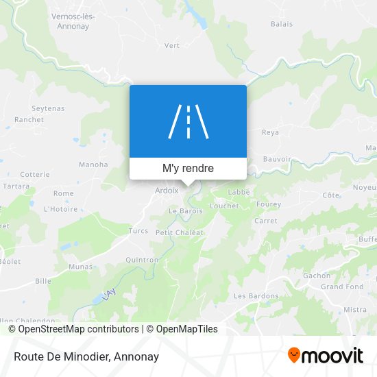 Route De Minodier plan