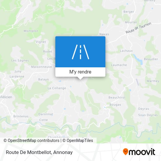 Route De Montbellot plan