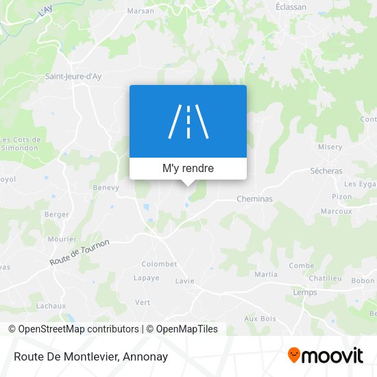 Route De Montlevier plan