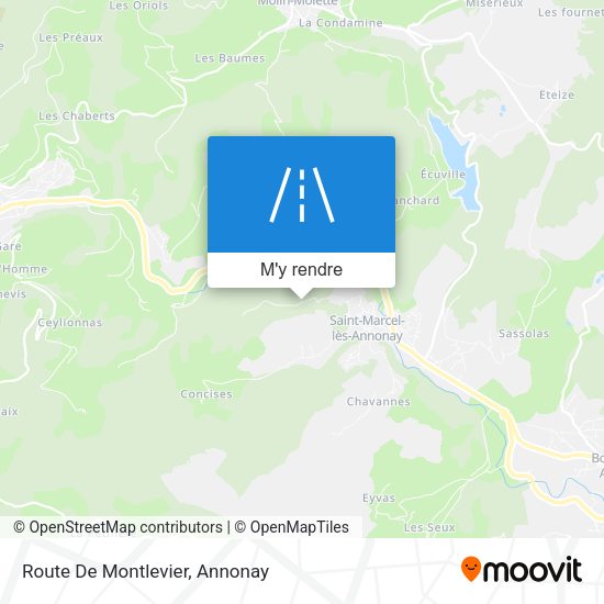 Route De Montlevier plan