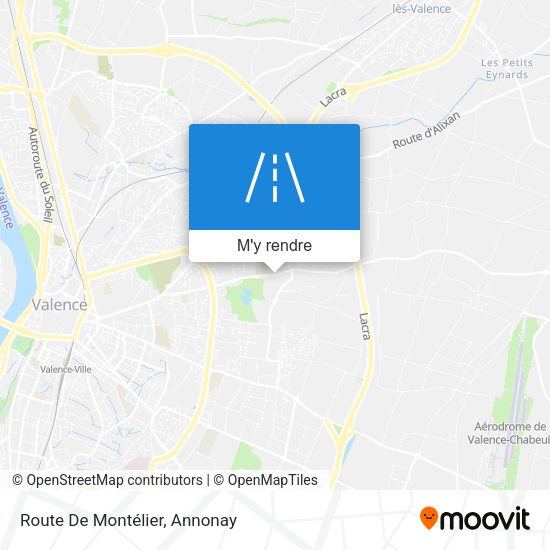 Route De Montélier plan