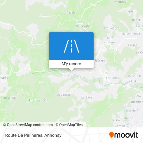 Route De Pailharès plan