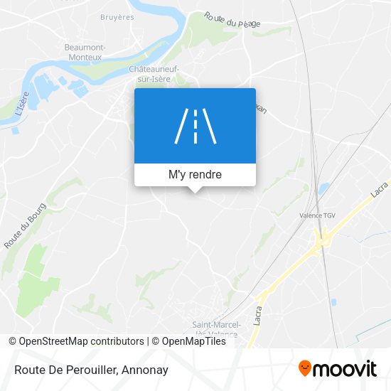 Route De Perouiller plan