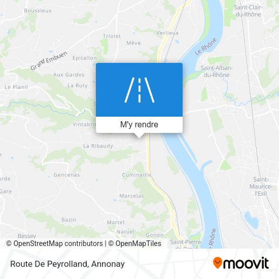 Route De Peyrolland plan