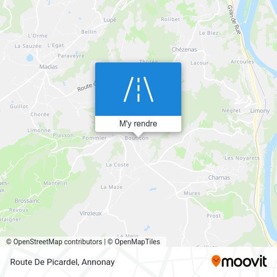 Route De Picardel plan