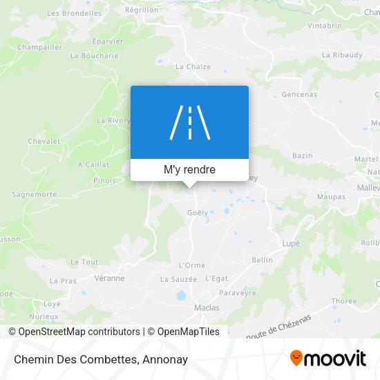 Chemin Des Combettes plan