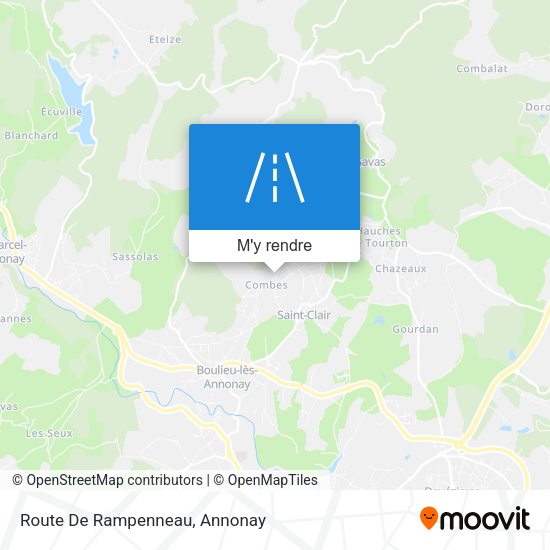 Route De Rampenneau plan