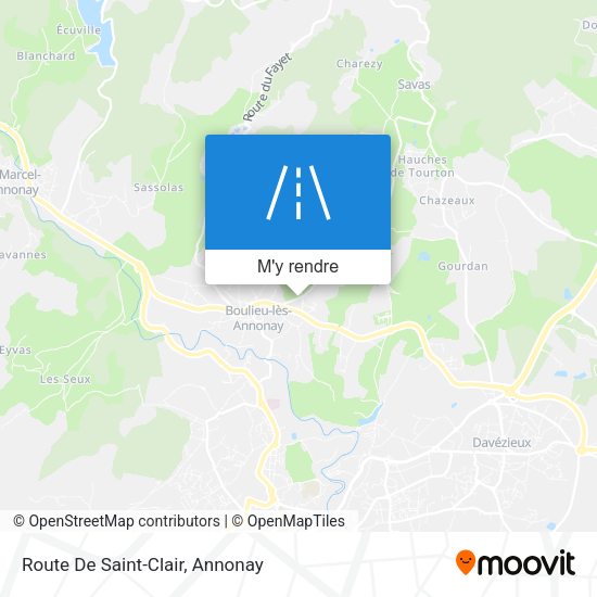 Route De Saint-Clair plan