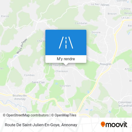 Route De Saint-Julien-En-Goye plan