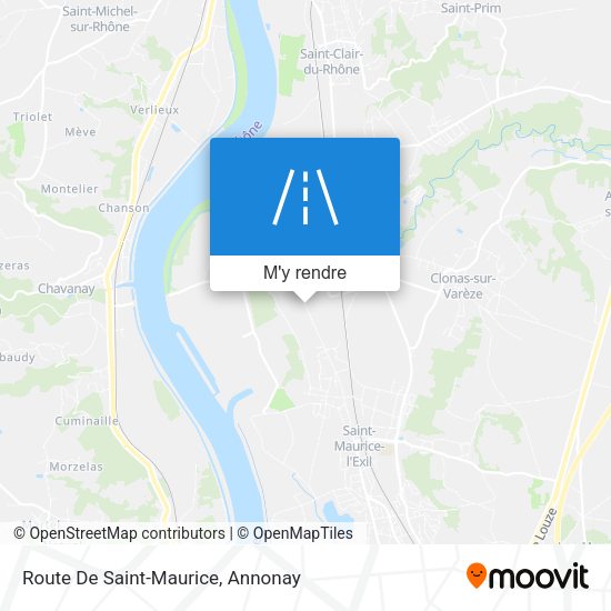 Route De Saint-Maurice plan