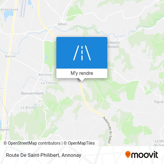 Route De Saint-Philibert plan