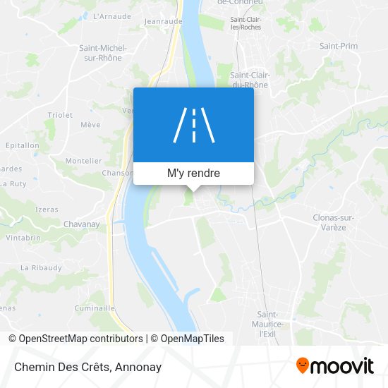 Chemin Des Crêts plan