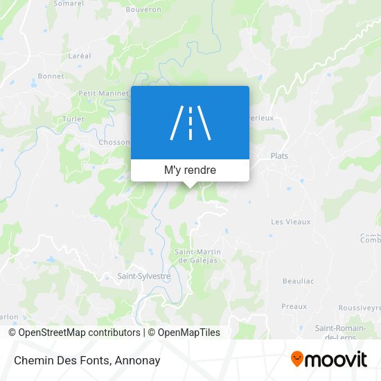 Chemin Des Fonts plan