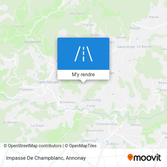 Impasse De Champblanc plan