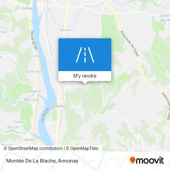 Montée De La Blache plan
