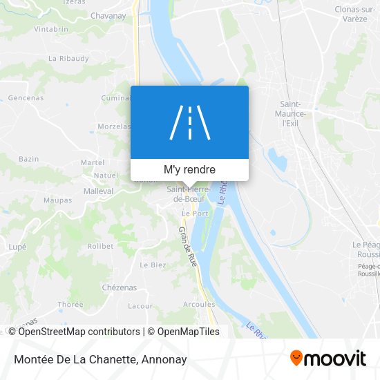 Montée De La Chanette plan