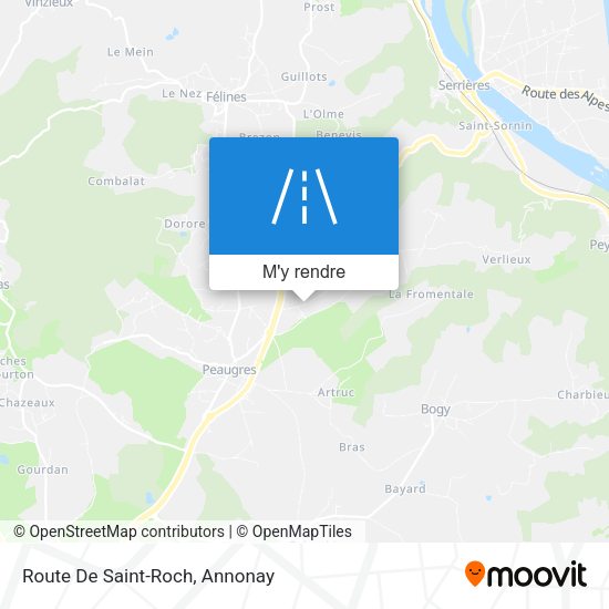 Route De Saint-Roch plan