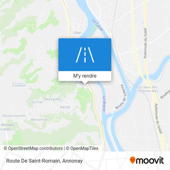 Route De Saint-Romain plan