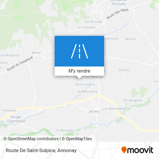 Route De Saint-Sulpice plan