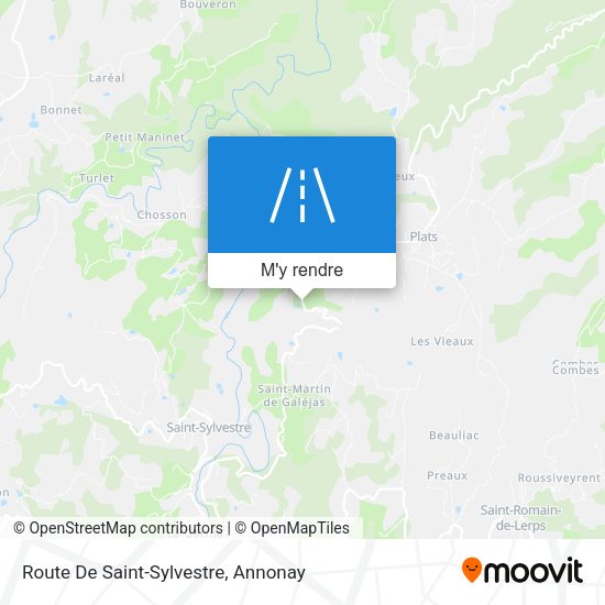 Route De Saint-Sylvestre plan