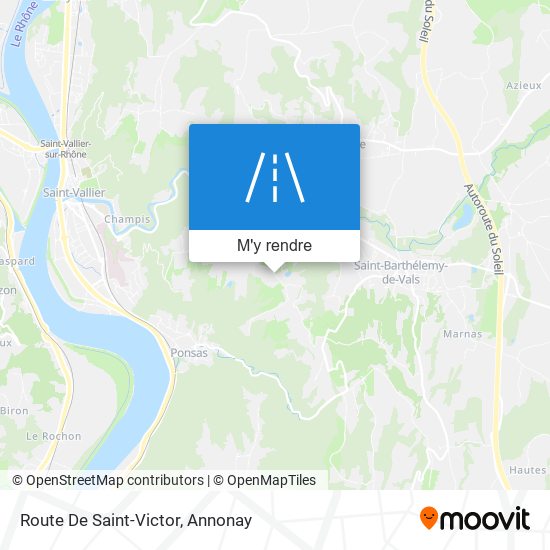 Route De Saint-Victor plan