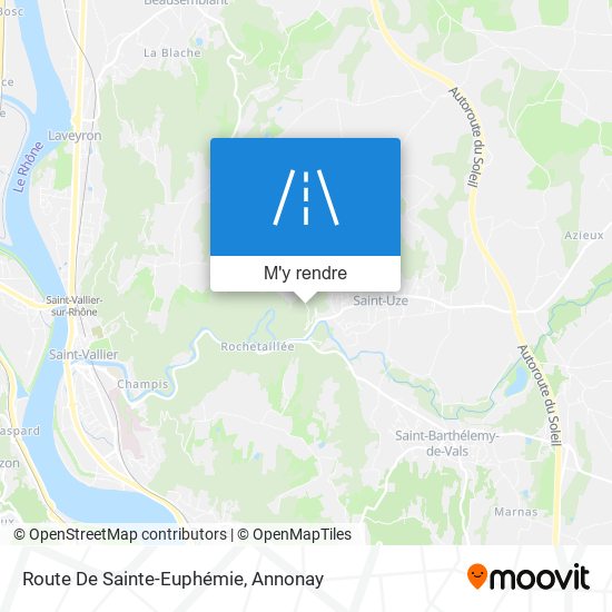 Route De Sainte-Euphémie plan