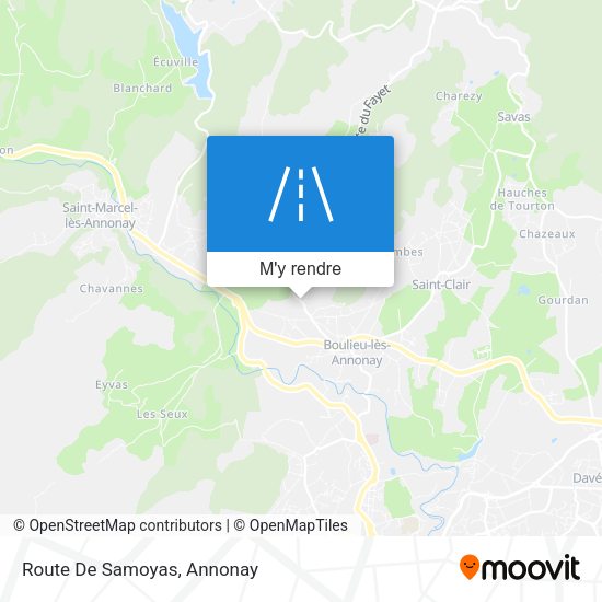 Route De Samoyas plan