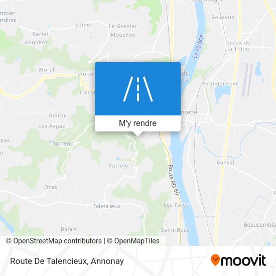 Route De Talencieux plan