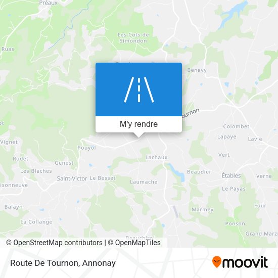 Route De Tournon plan