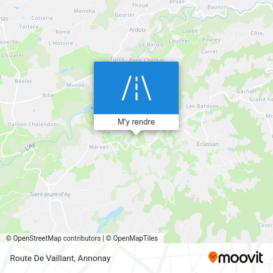 Route De Vaillant plan