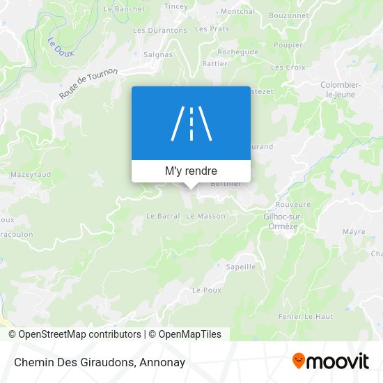 Chemin Des Giraudons plan