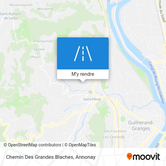 Chemin Des Grandes Blaches plan