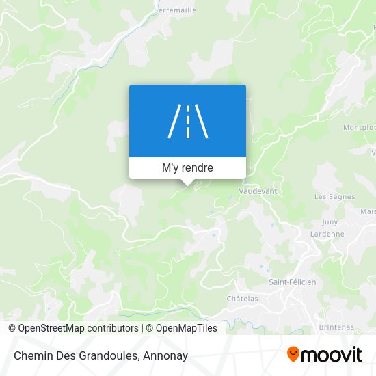 Chemin Des Grandoules plan