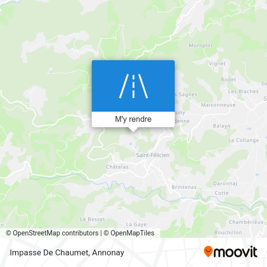 Impasse De Chaumet plan
