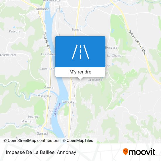 Impasse De La Baillée plan