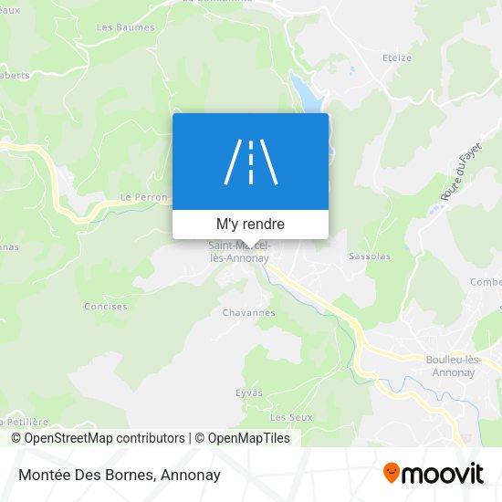 Montée Des Bornes plan