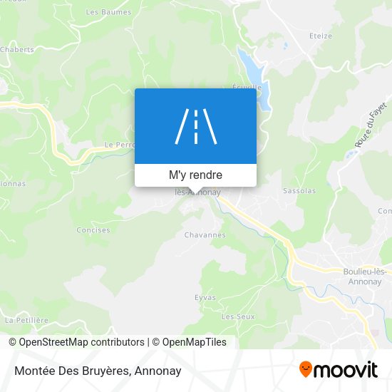 Montée Des Bruyères plan
