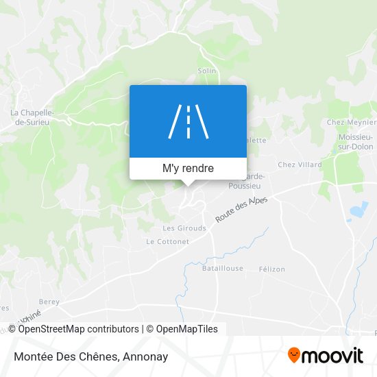 Montée Des Chênes plan